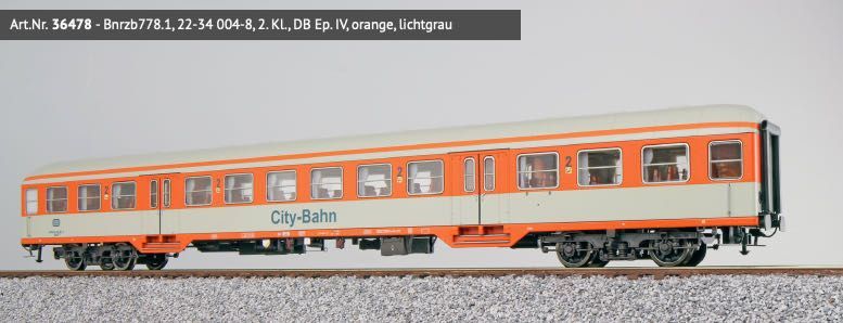 ESU 36478 - Mitteleinstiegswagen DB Ep.IV 2.Kl. City-Bahn H0/GL