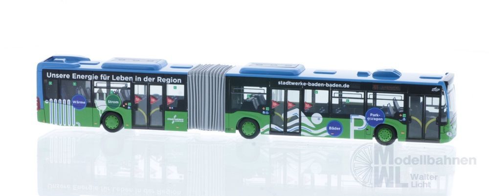Rietze 73698 - Mercedes-Benz Citaro G ´15 Stadtwerke Baden-Baden H0 1:87 Rietze 73698 - Mercedes-Benz Citaro G ´15 Stadtwerke Baden-Baden H0 1:87