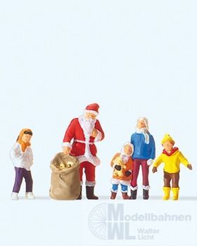 Preiser 29098 - Weihnachtsmann mit Kindern H0 1:87 Preiser 29098 - Weihnachtsmann mit Kindern H0 1:87