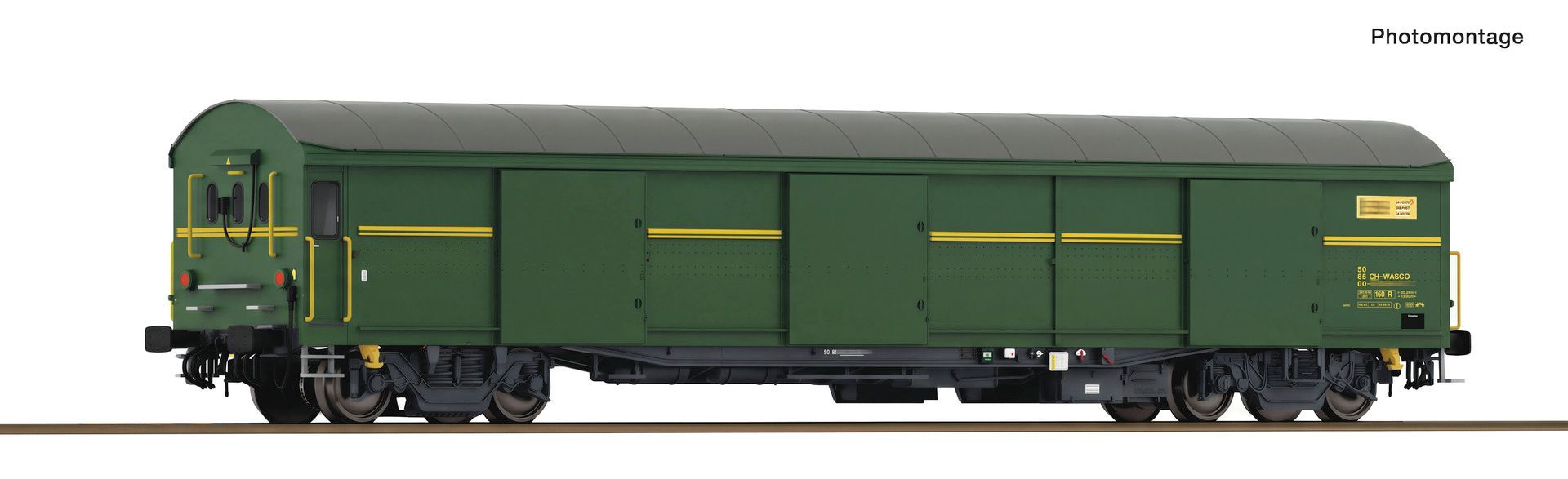 Roco 6600242 - Postwagen PTT grün H0/GL + Schlusslicht