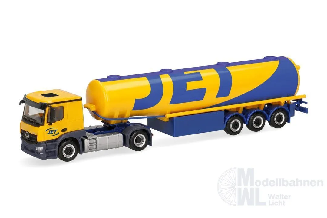 Herpa 321976 - Mercedes-Benz Classicspace Benzintank-Sattelzug Jet H0 1:87