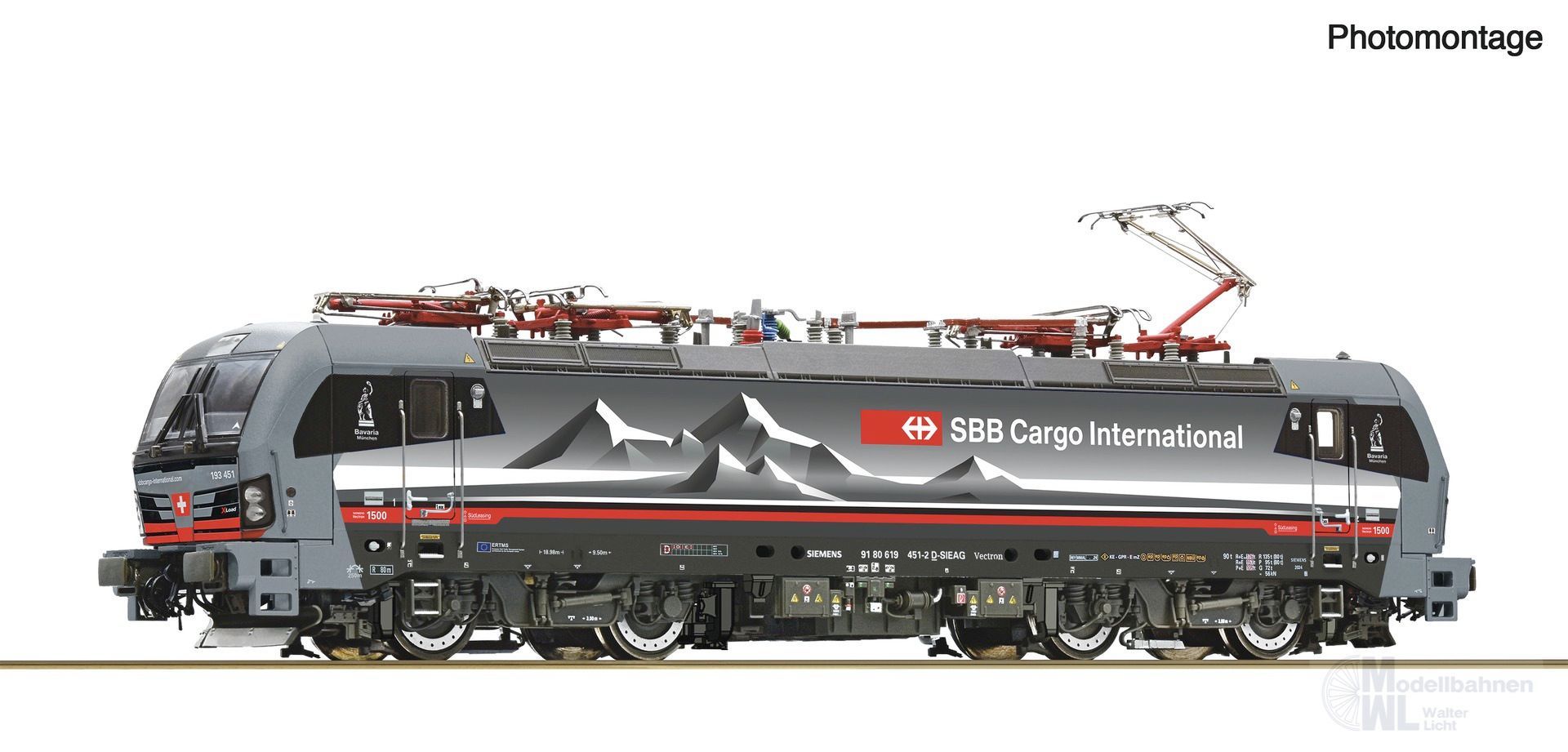 Roco 7510107 - E-Lok BR 193 451-2 SBB Ep.VI Alppiercer 3 H0/GL Sound