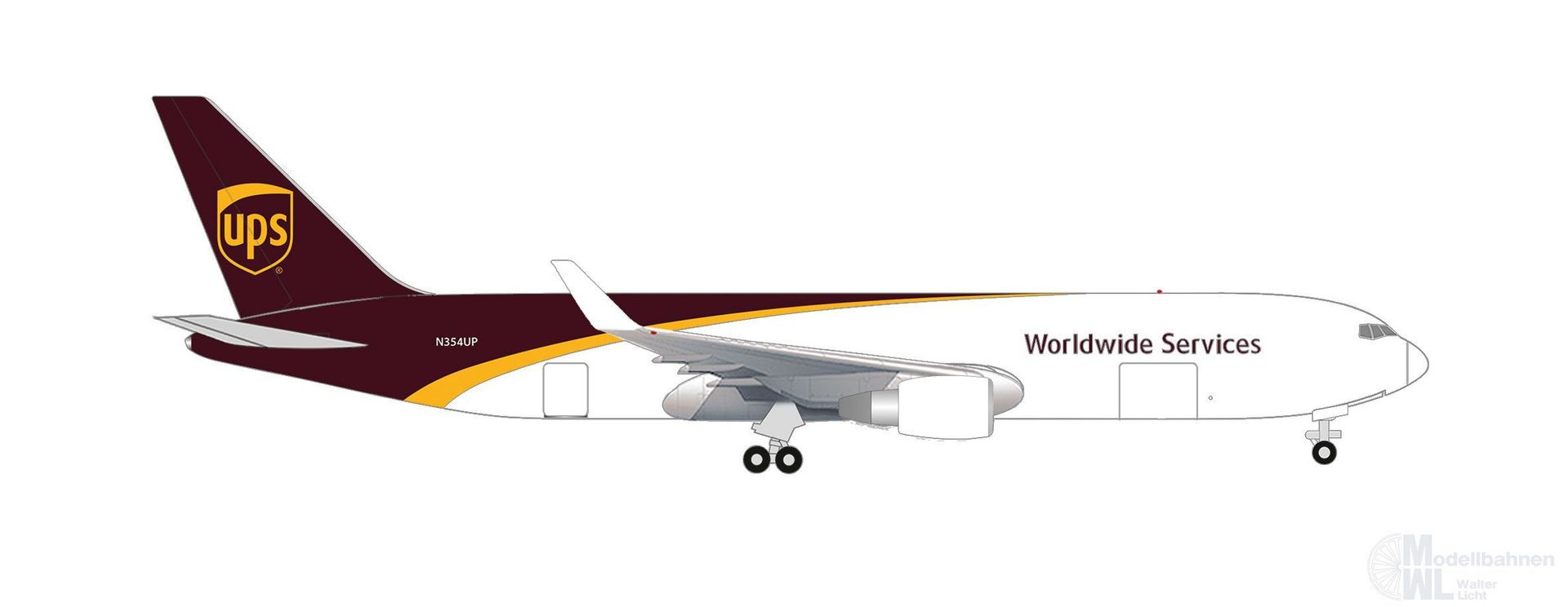 Herpa 526166-001 - Boeing 767-300F UPS Airlines 1:500