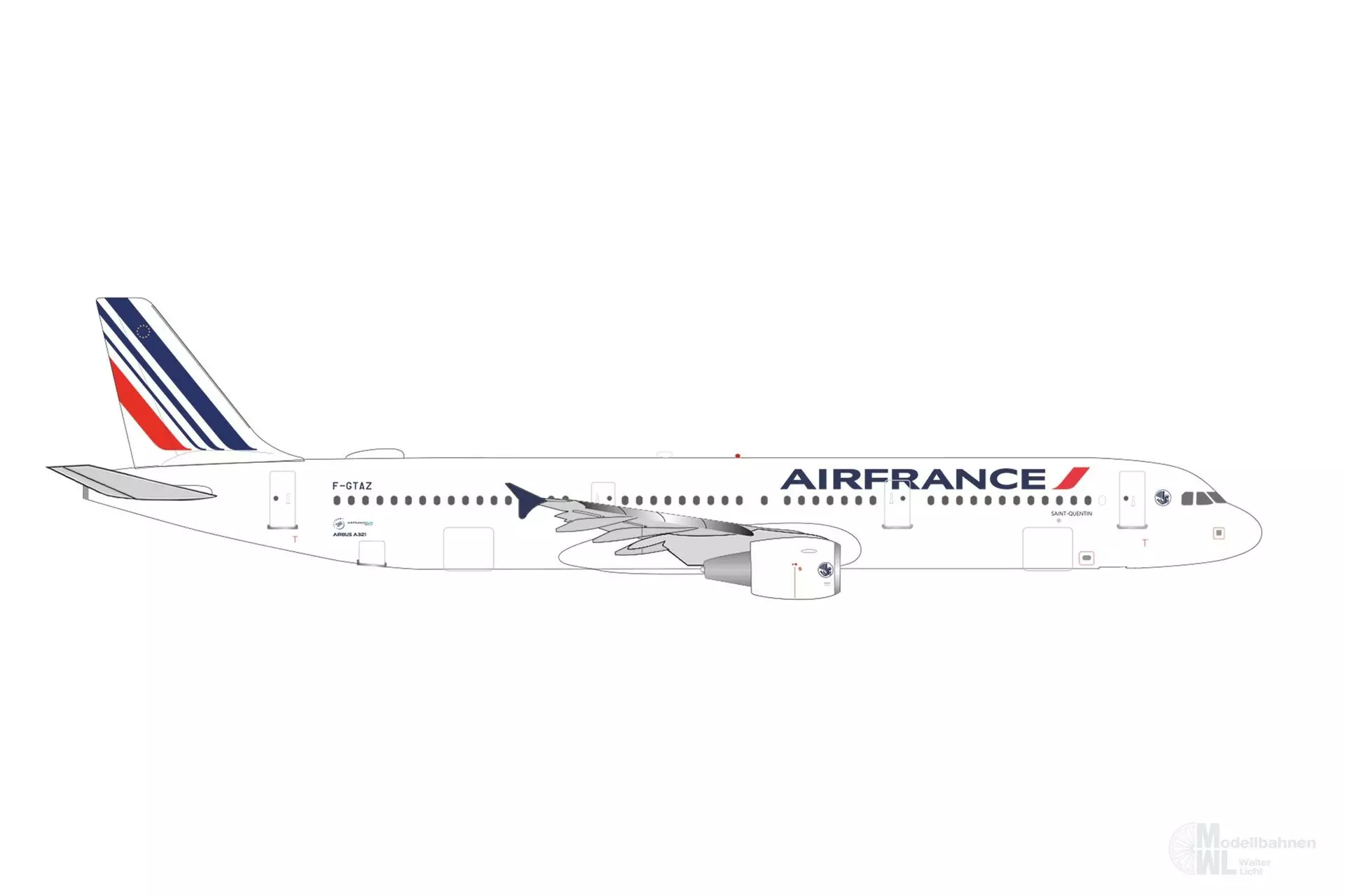 Herpa 539111 - Airbus A321 Air France 1:500