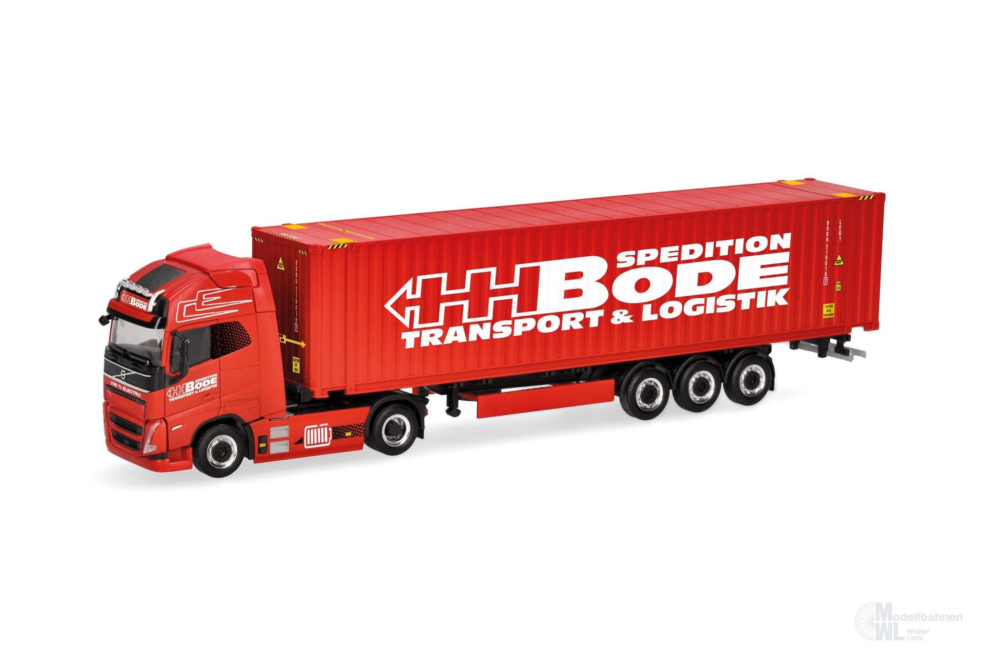 Herpa 319249 - Volvo FH GL XL Electric Container Sattelzug Bode H0 1:87
