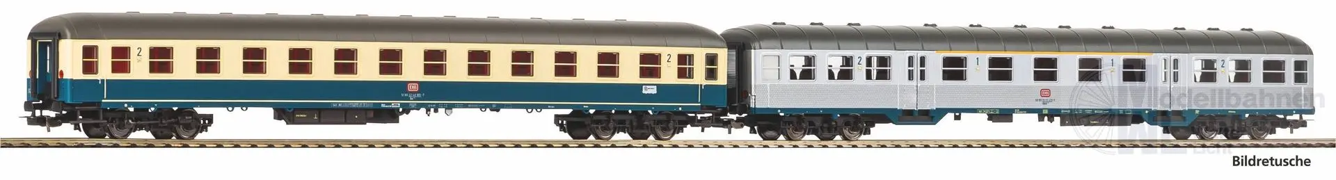 Piko 28325 - Personenwagen Set DB Ep.IV 1/2.Kl. Silberling + 2.Kl. Bm H0/GL