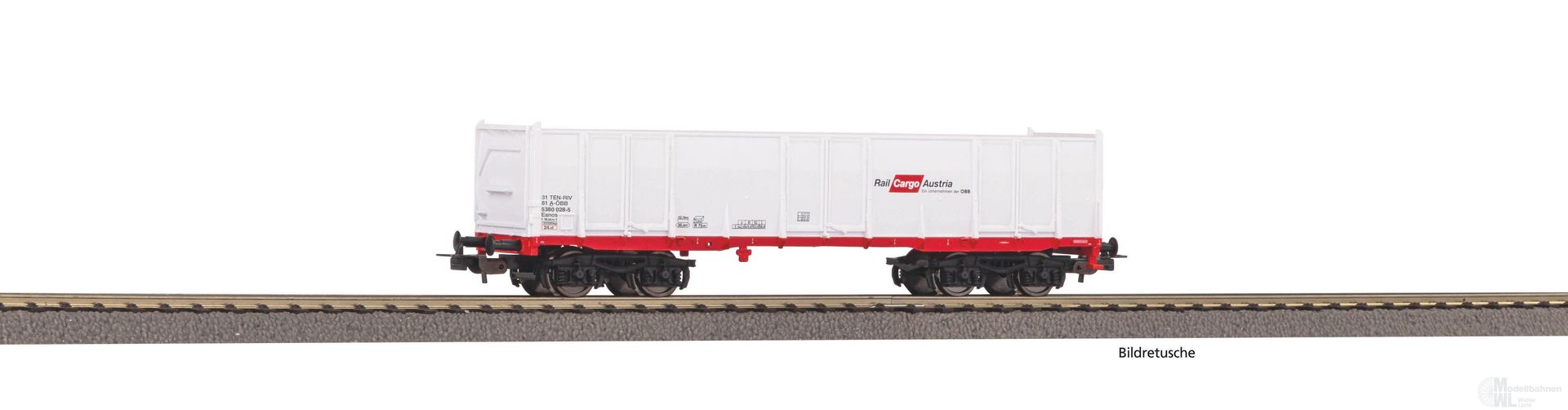 Piko 98553D1 - Hochbordwagen Eaos Rail Cargo Austria Ep.VI weiß 1.Betr.Nr. H0/GL