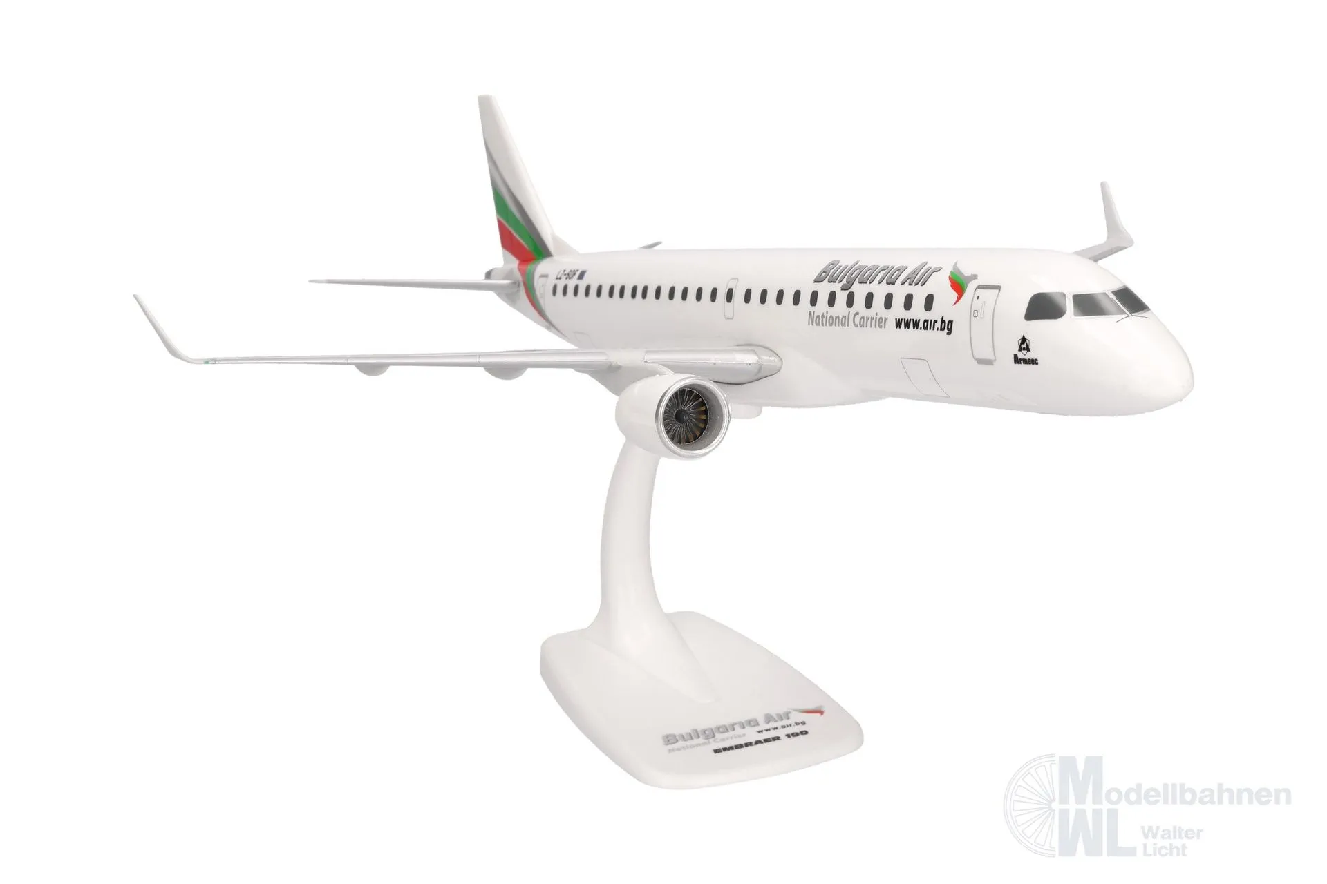 Herpa 609258-001 - Embraer E190 Bulgaria Air 1:100