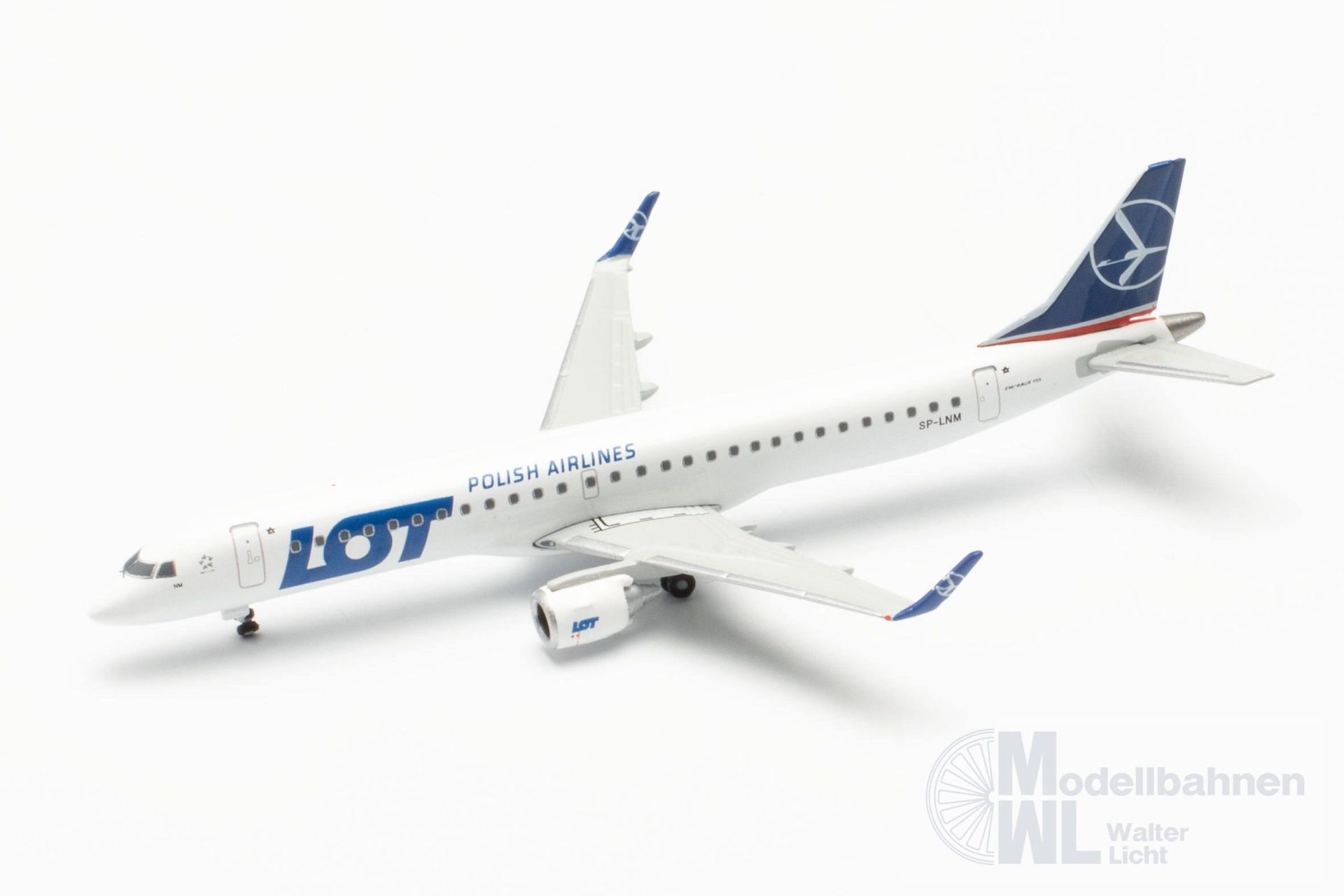 Herpa 536325-001 - Embraer E195 LOT Polish Airlines 1:500