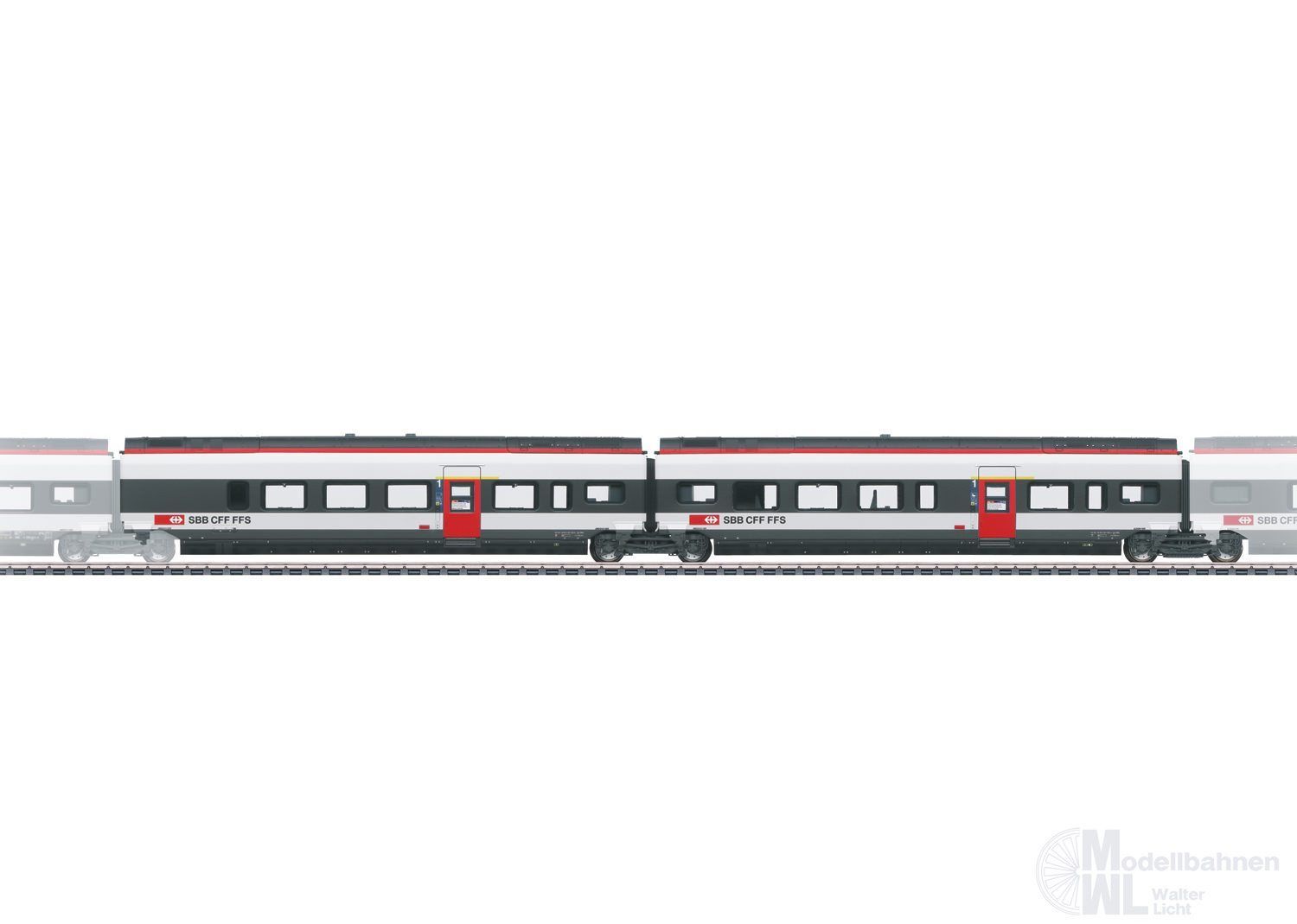 Märklin 43453 - Ergänzungswagen Set 3 zum Giruno SBB Ep.VI 2.tlg H0/WS