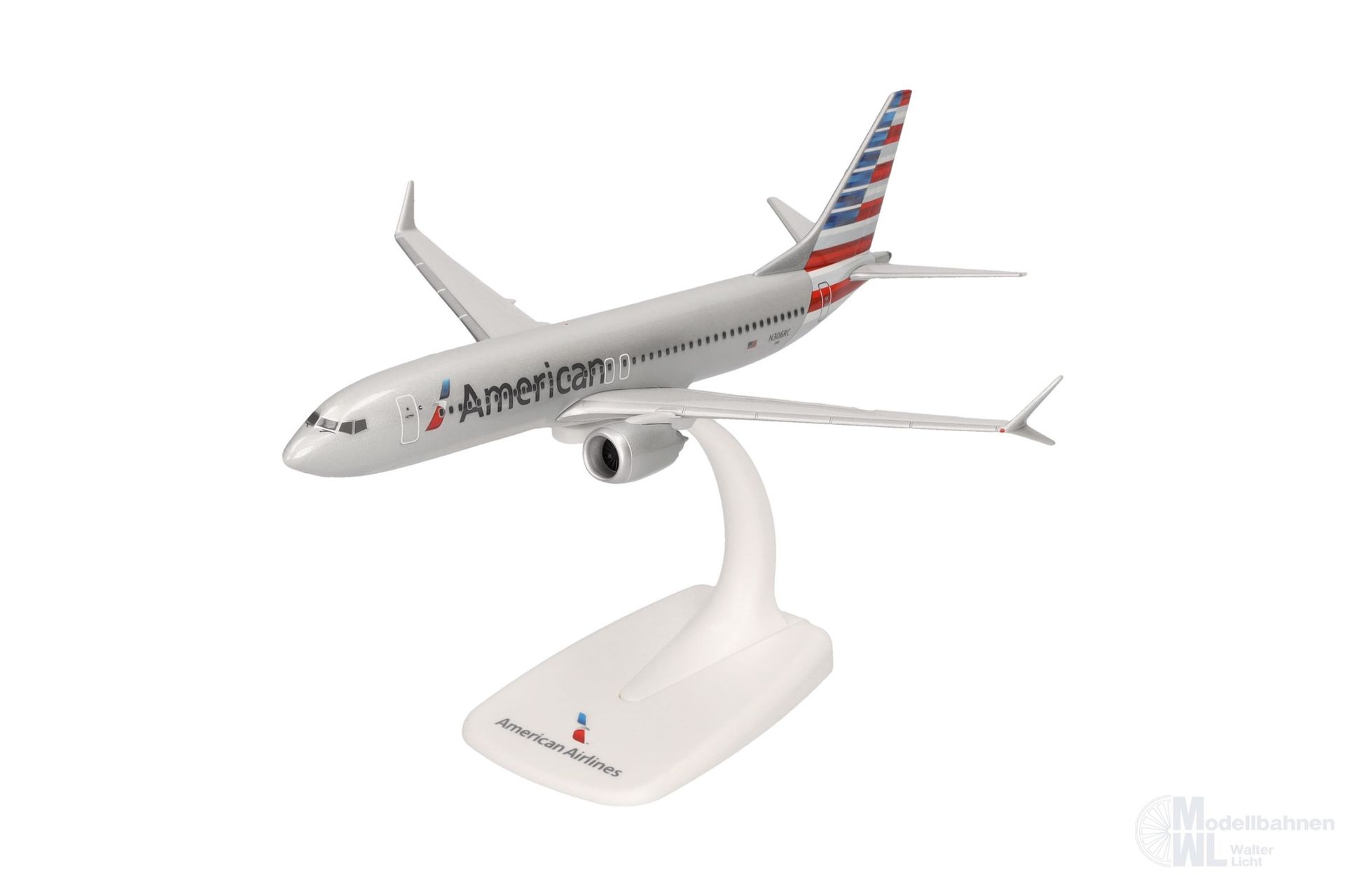 Herpa 614580 - Boeing 737 Max 8 American Airlines H0 1:200