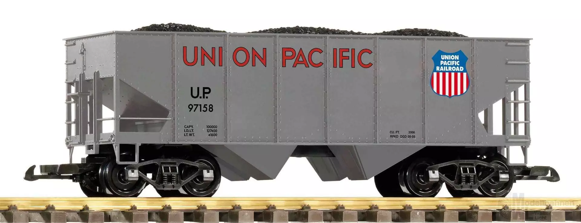 Piko 38960 - Schüttgutwagen UP mit Kohleladung SPUR G 1:22,5