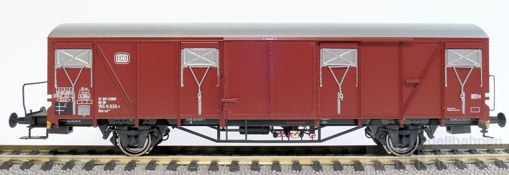 Exact Train 20734 - Güterwagen gedeckt DB Ep.IV H0/GL