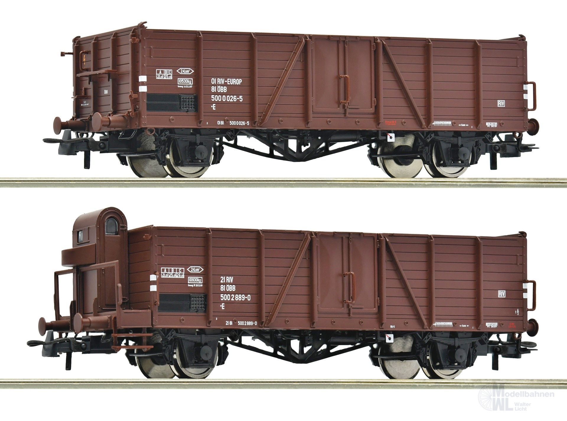 Roco 6600123 - Güterwagen Set ÖBB Ep.IV 2.tlg. H0/GL