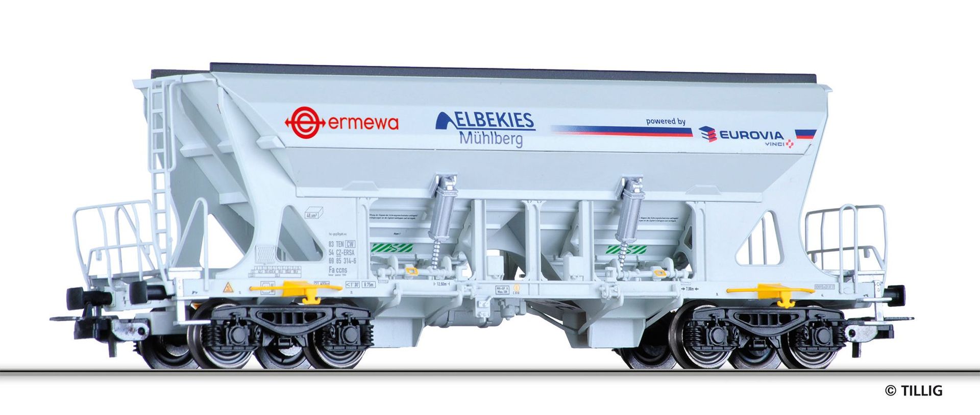 Tillig 77028 - Selbstentladewagen ERMEWA Ep.VI H0/GL