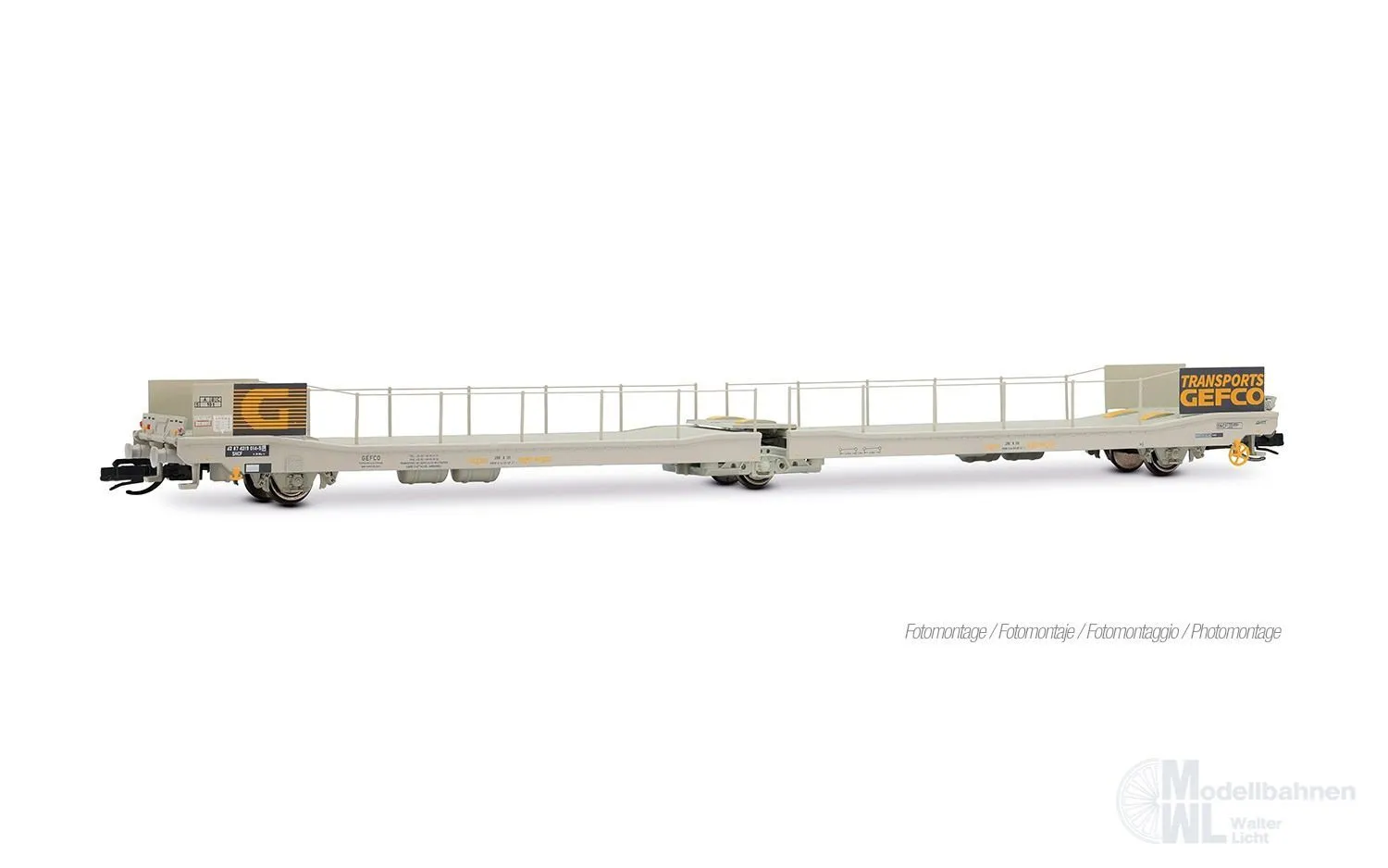 Arnold 9772 - Autotransportwagen SNCF Ep.IV TT 1:120