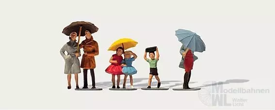Merten Figuren 212186 - Passanten im Regen H0 1:87