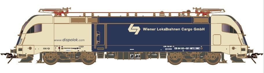 Lenz 40311-06 - E-Lok ES64U2-021 Wiener Lokalbahnen Ep.VI Spur 0