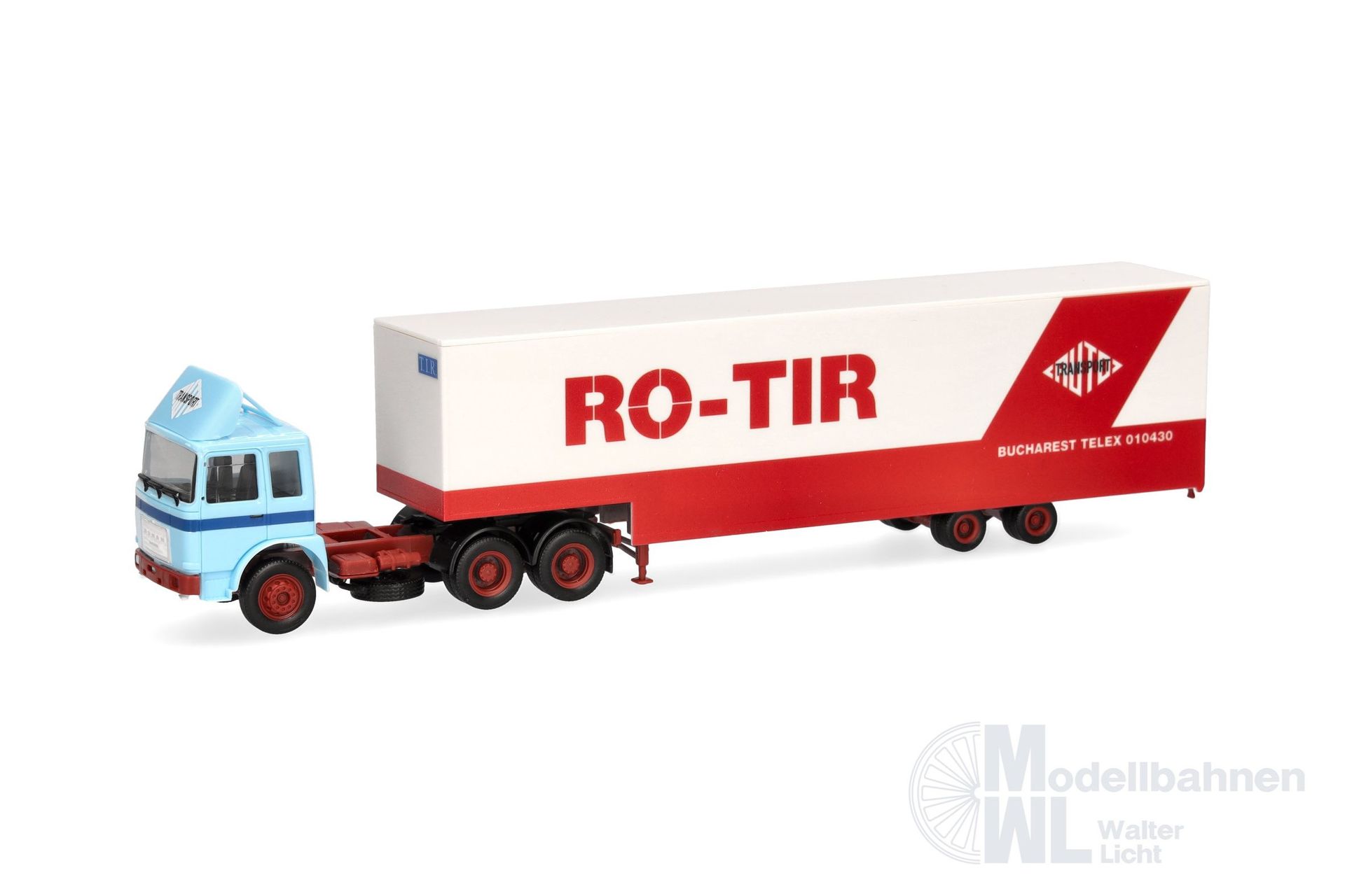 Herpa 320696 - Roman Diesel 6x4 JumboKoffer Sattelzug Ro-TIR H0 1:87