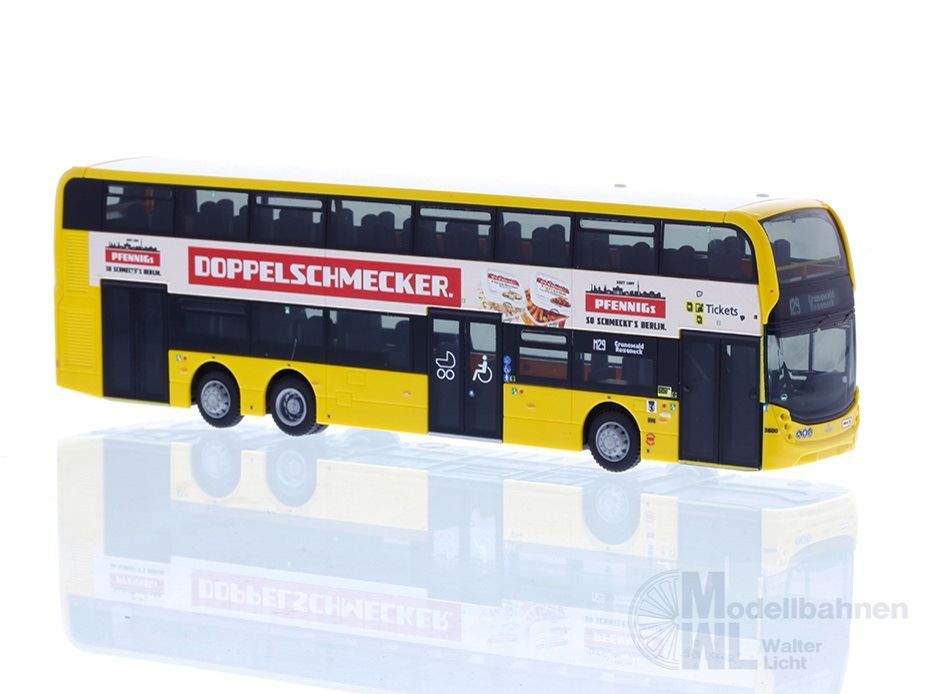 Rietze 78030 - Alexander Dennis Enviro500  BVG - Pfennigs Doppelschmecker H0 1:87
