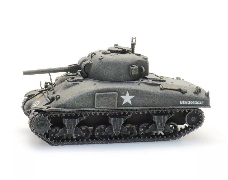 ARTITEC b.v. 6870385 - US M4A1 Sherman train load H0 1:87