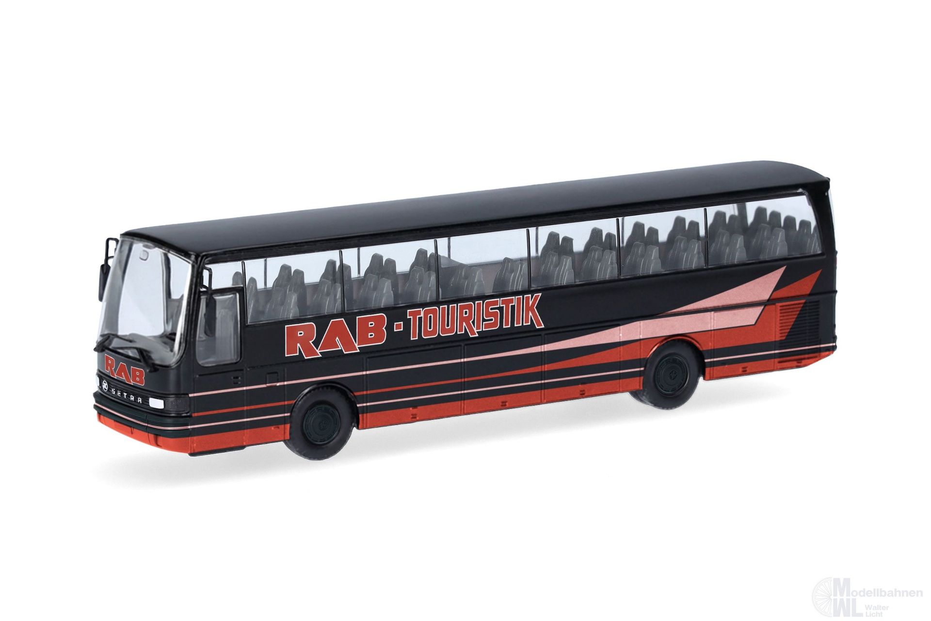 Herpa 321709 - Setra 215 HD Bus RAB Bus Touristik H0 1:87