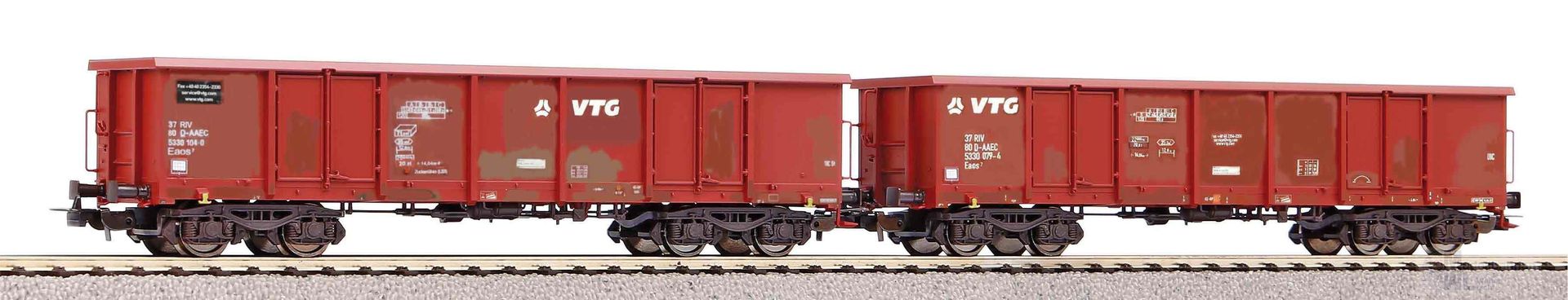 Piko 58279 - Güterwagen Set CH VTG Ep.VI 2.tlg. Rübenverkehr Eaos H0/GL