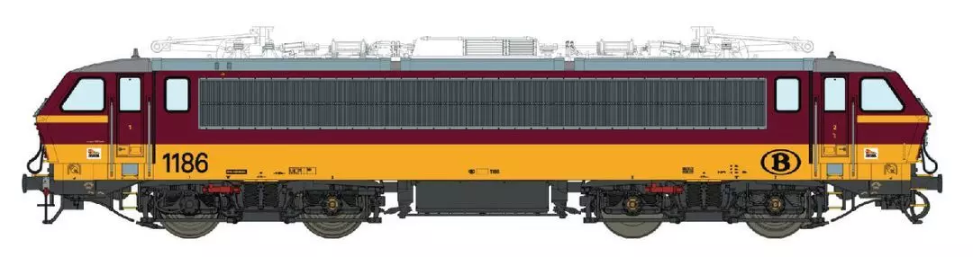 LS Models 12598AC - E-Lok HLE 11 SNCB Ep.VI Benelux H0/WS