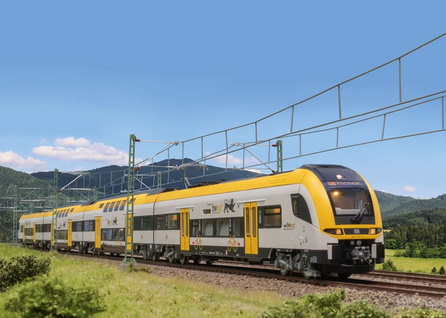 Trix 25463 - Triebzug Siemens Desiro HC Baden-Württemberg Ep.VI 4.tlg. H0/GL Sound