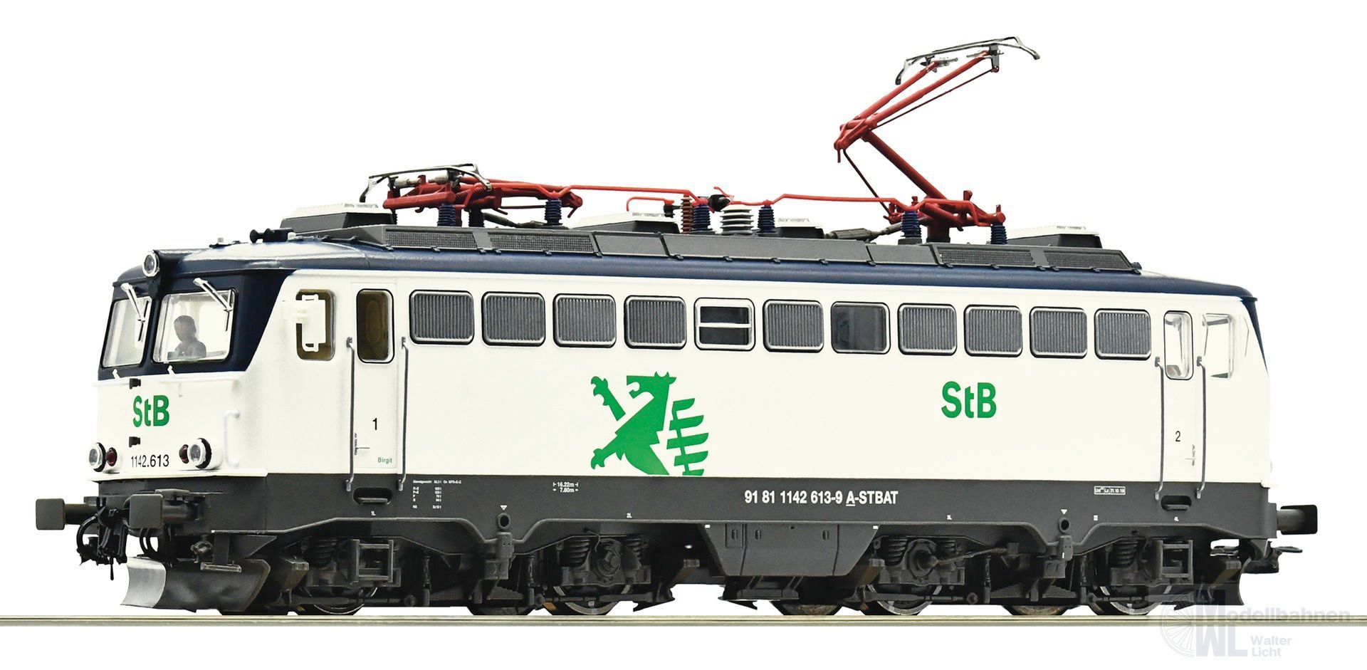 Roco 7520042 - E-Lok Reihe 1142 613-9 STB Ep.VI H0/WS Sound