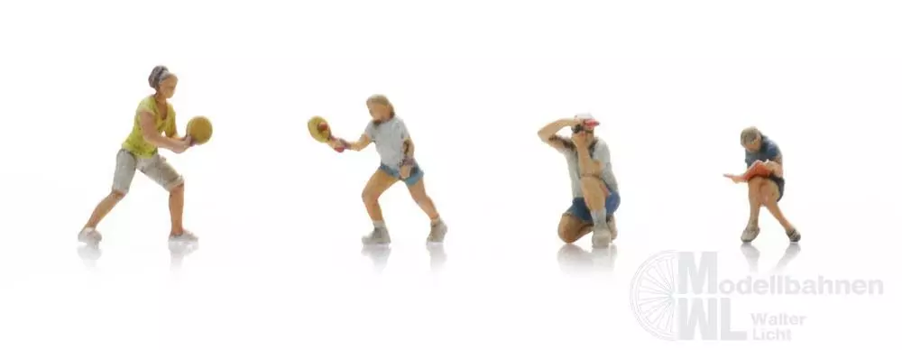 ARTITEC b.v. 5120028 - Camping-Glück: Spielen (4x) Fertigmodell 1:120