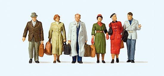 Preiser 65367 - Stehende und gehende Reisende Spur 0