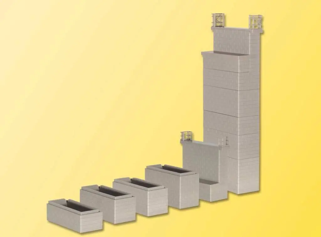 Kibri 39750 - Universal-Brückenköpfe gemauert 2 Stück H0 1:87