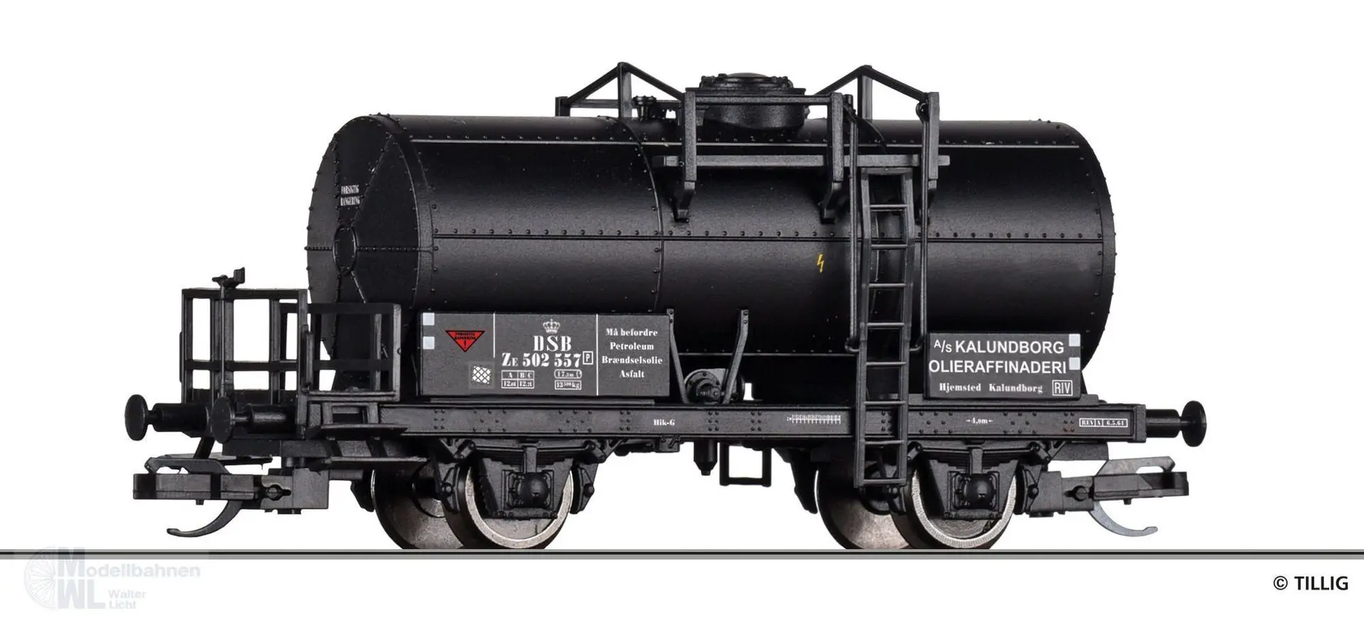 Tillig 95773 - Kesselwagen DSB Ep.III Kalundborg Olieraffinaderi A/S TT 1:120