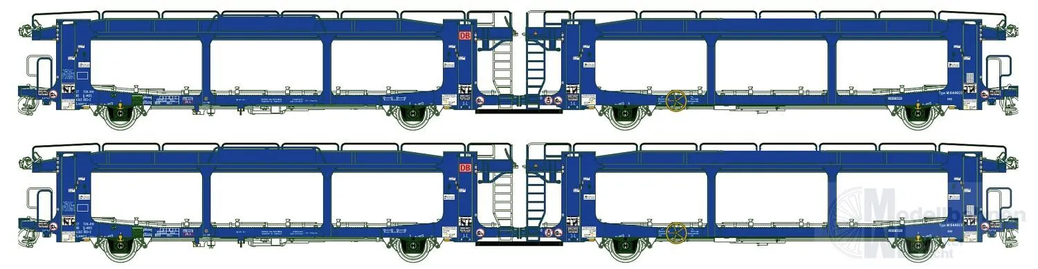 LS Models 96152 - Autotransportwagen Set DB TEN-RIV Ep.VI 2.tlg. H0/GL