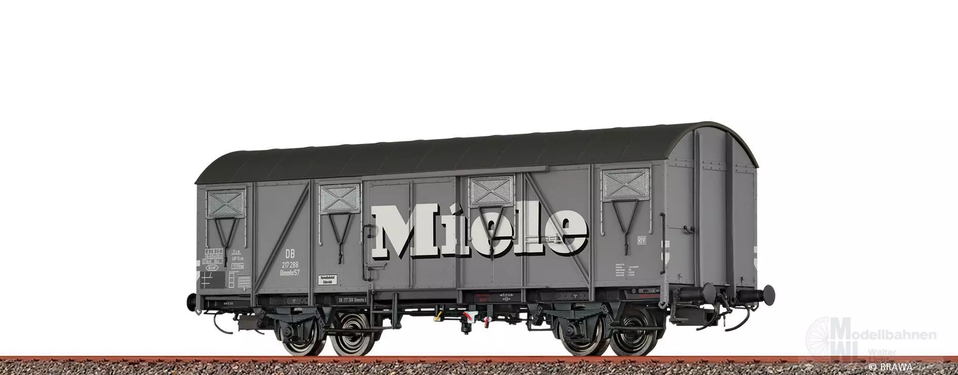 Brawa 51355 - Güterwagen ged. DB Ep.III Miele H0/GL