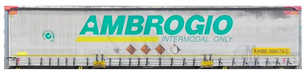 Sudexpress S6023 - Intermodal Wechselpritsche 45' AMBROGIO INTERMODAL H0 1:87