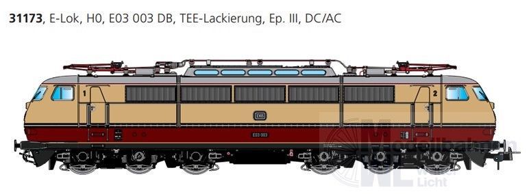 ESU 31173 - E-Lok E03 003 DB Ep.III TEE H0/GL/WS
