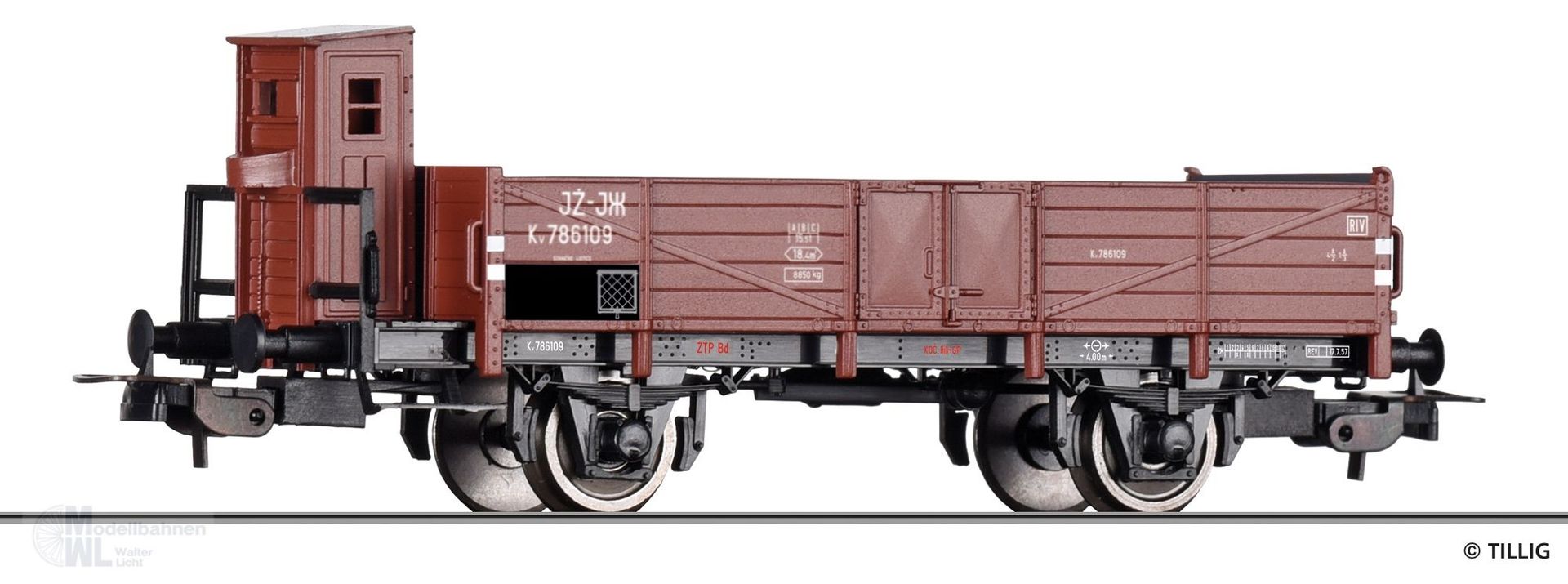 Tillig 77065 - Güterwagen offen JZ Ep.III Kv H0/GL