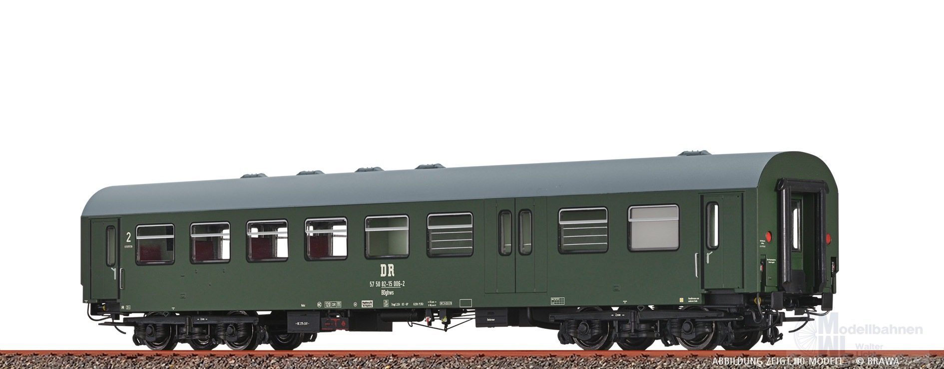 Brawa 65095 - Personenwagen BDghws DR Ep.IV N 1:160