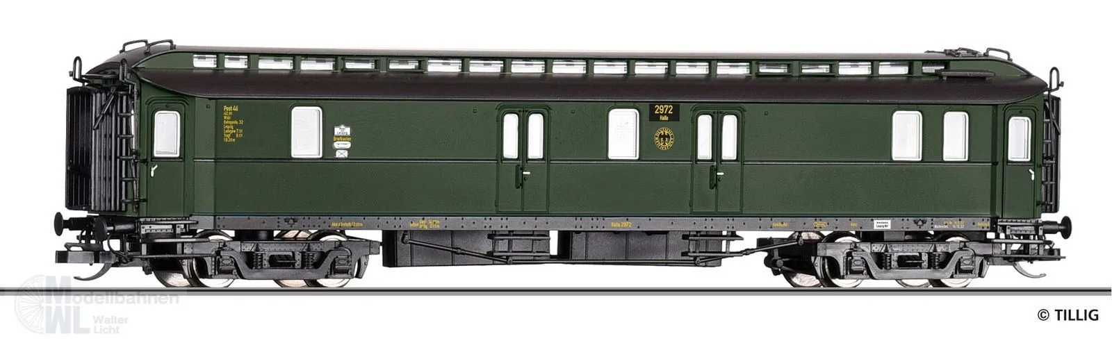 Tillig 12083 - Bahnpostwagen Deutschen Reichspost Ep.II Post4 TT 1:120
