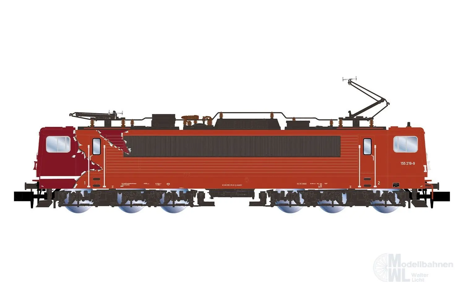 Arnold 2695S - E-Lok BR 155 219-9 MAED Ep.VI N 1:160 Sound