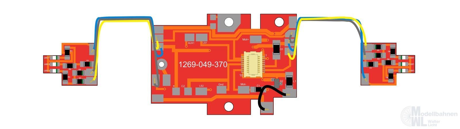 Bemo 5169370 - Umbausatz auf LED Beleuchtungssatz RhB ABe 4/4 III