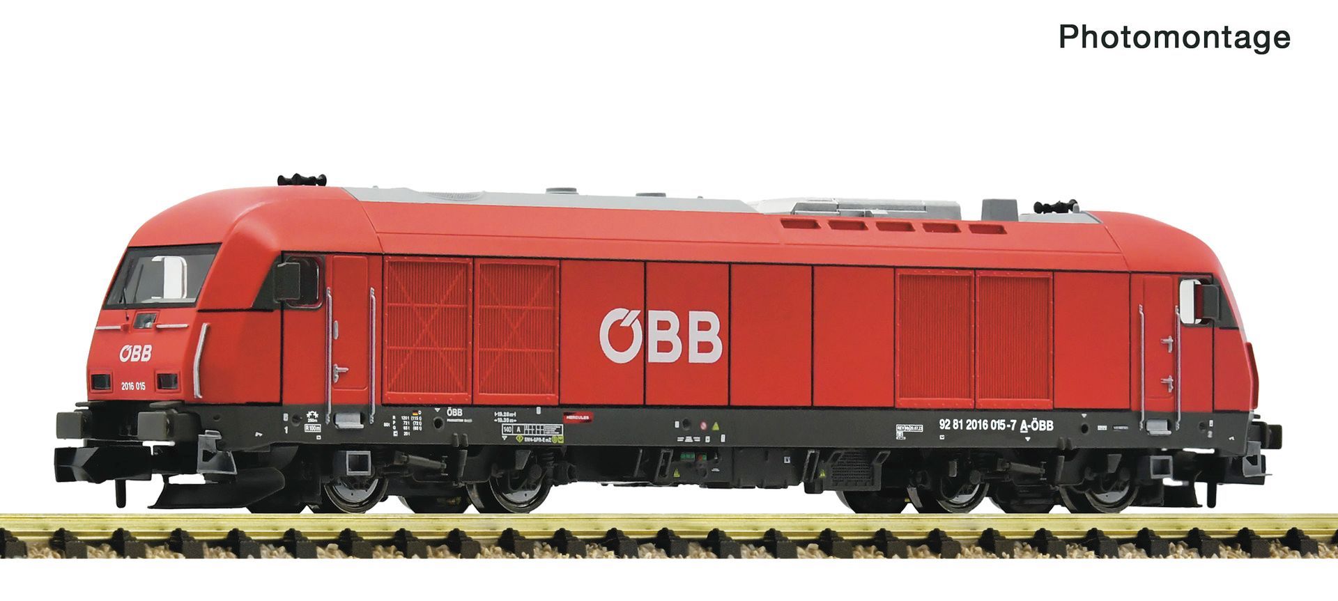 Fleischmann 7360043 - Diesellok Rh 2016 015-7 ÖBB Ep.VI N 1:160