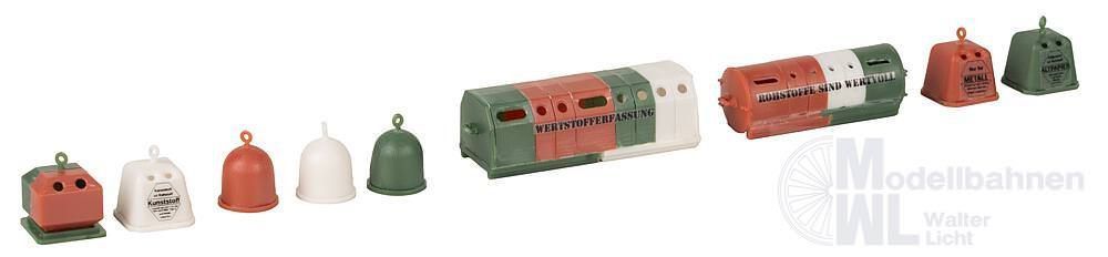 Faller 272567 - Wertstoffcontainer-Set N 1:160 Faller 272567 - Wertstoffcontainer-Set N 1:160