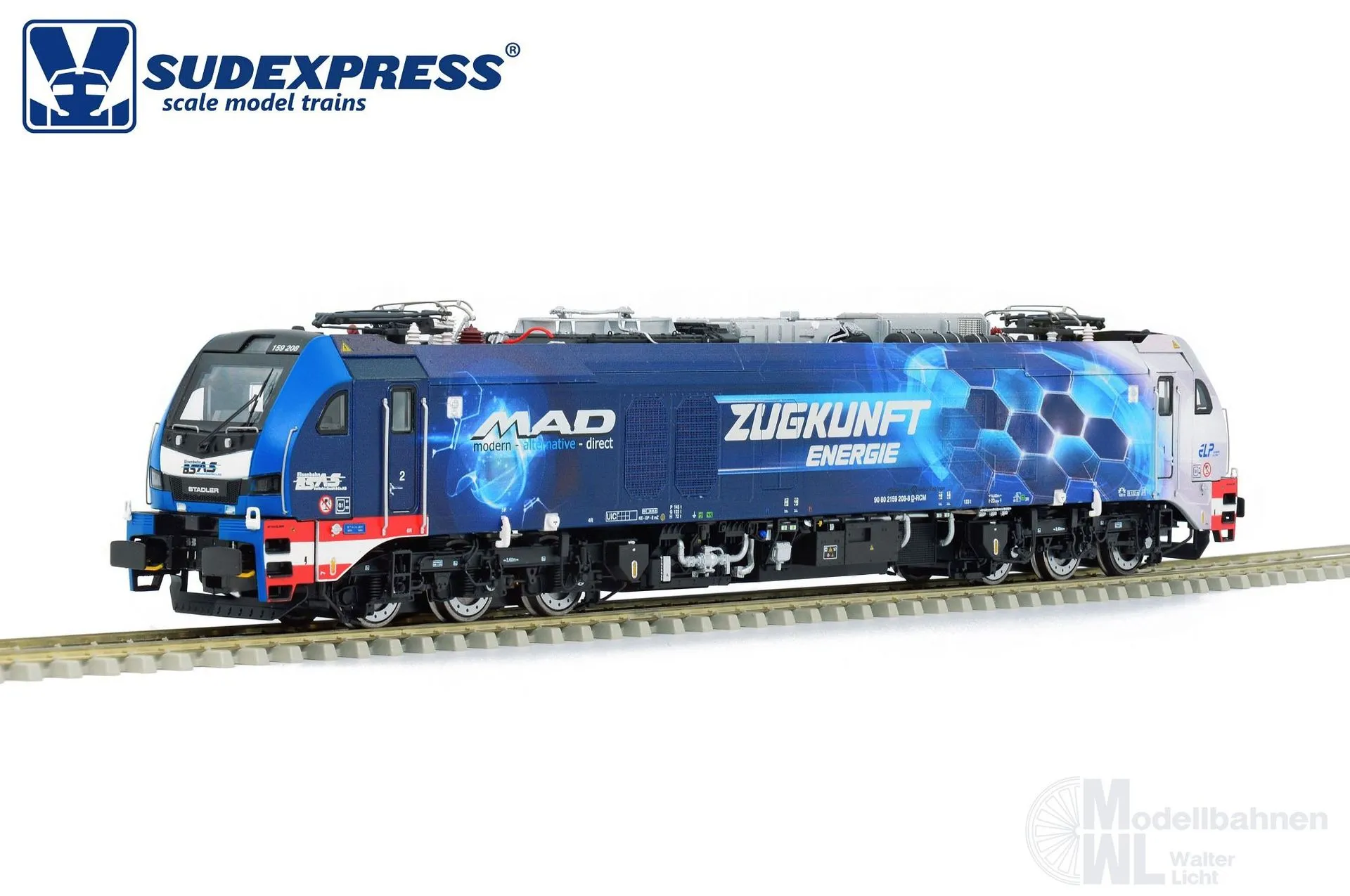 Sudexpress S1592081 - Zweikraftlok BR 159 208-8 EuroDual BSAS Ep.VI H0/GL