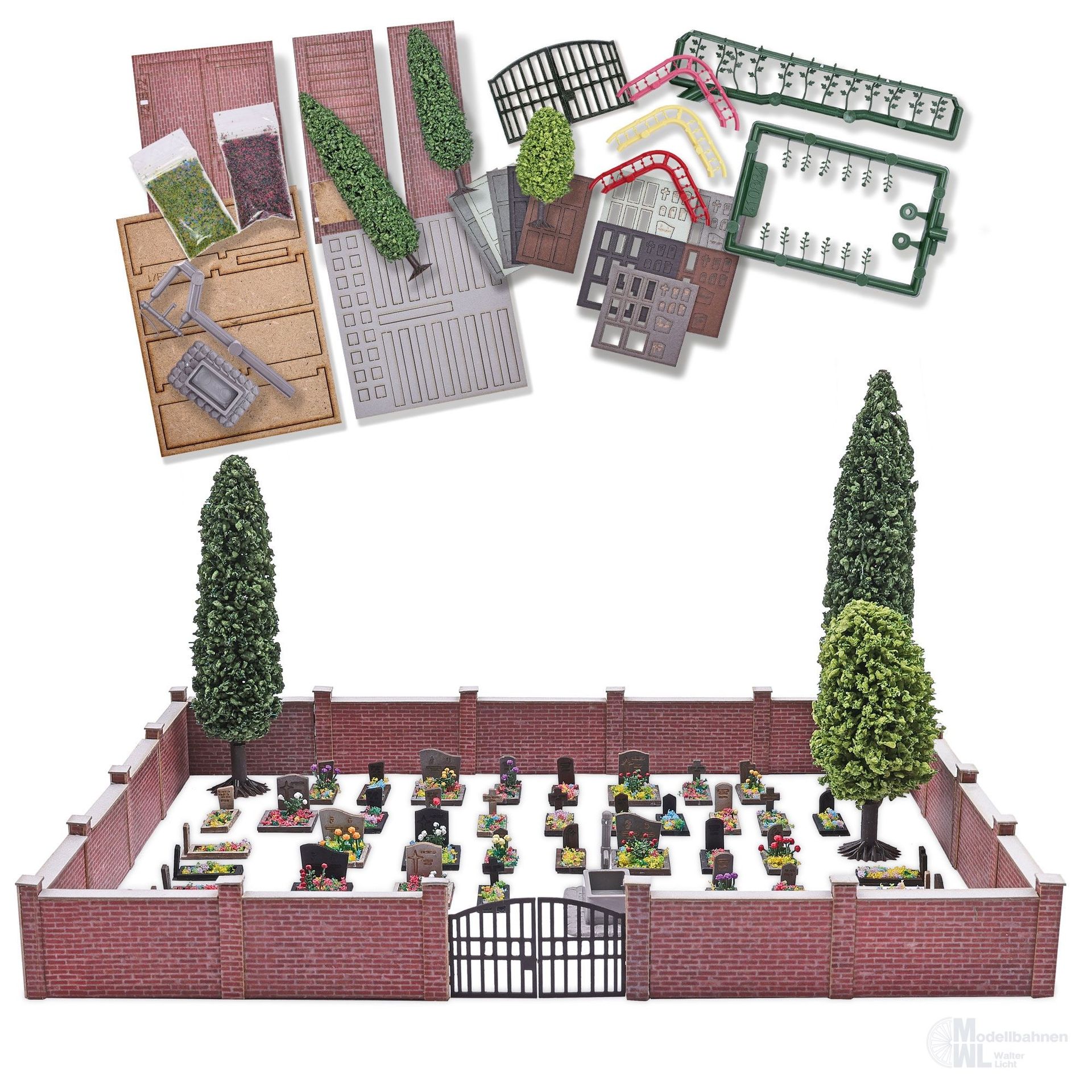 Busch 8922 - Friedhof TT 1:120