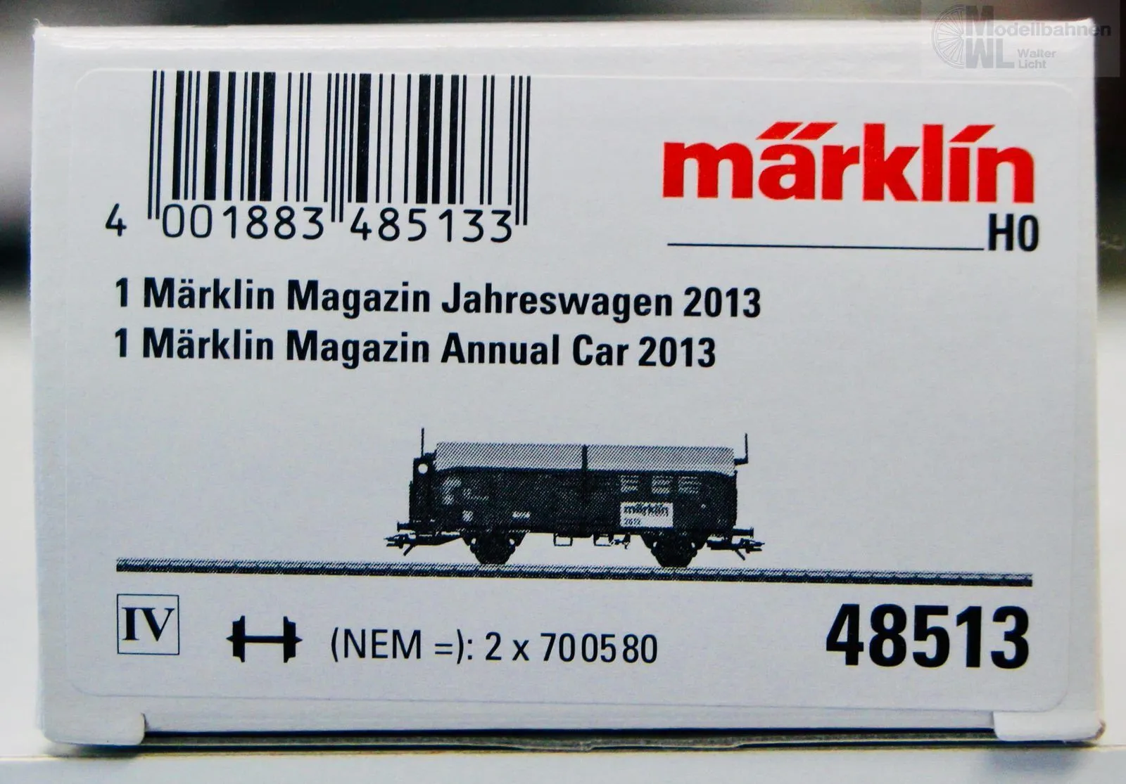 Märklin 48513 - MÄRKLIN - Märklin Magazin Jahreswagen 2013 H0/WS