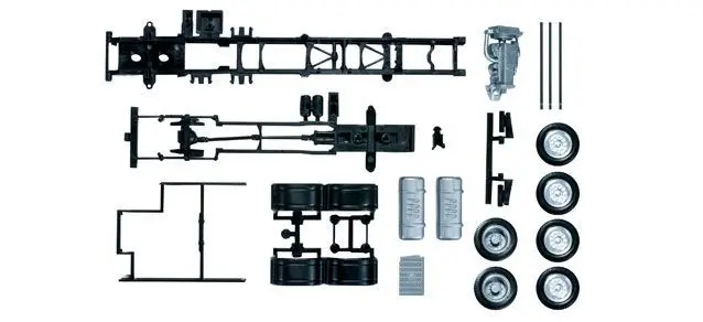 Herpa 83669 - Mercedes-Benz Actros 2011 LKW-Fahrgestell 3-achs 7,45m 1:87