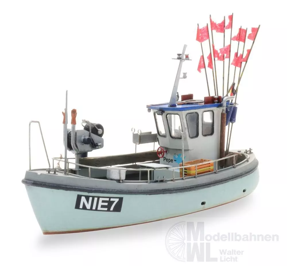 ARTITEC b.v. 50153 - Kleiner Fischkutter wasserlinie BAUSATZ H0 1:87